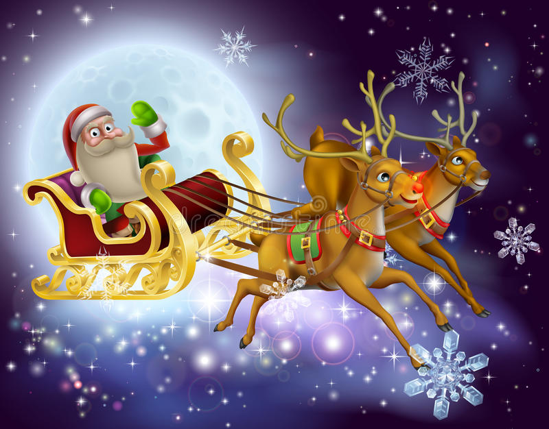 Decal dán tường ông già noel cưỡi tuần lộc 5 PK558