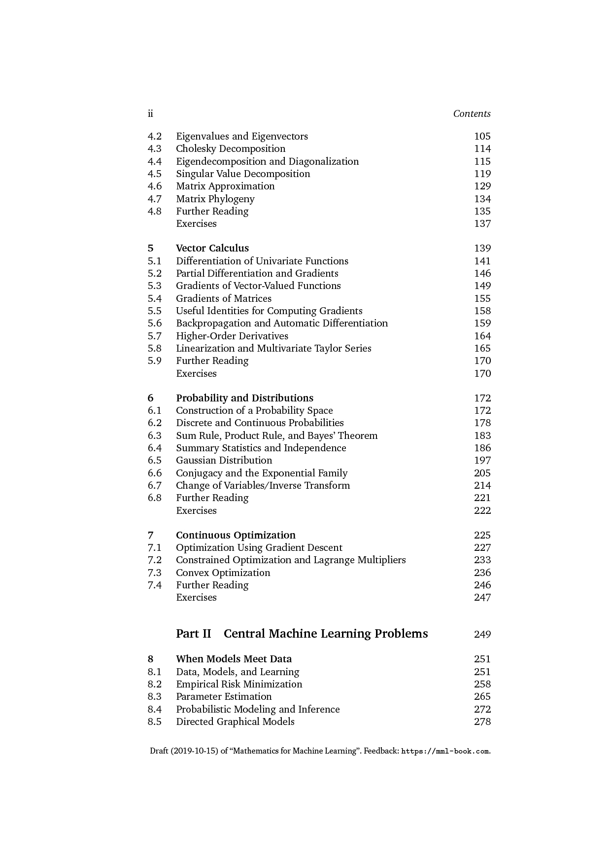 Mathematics for Machine Learning