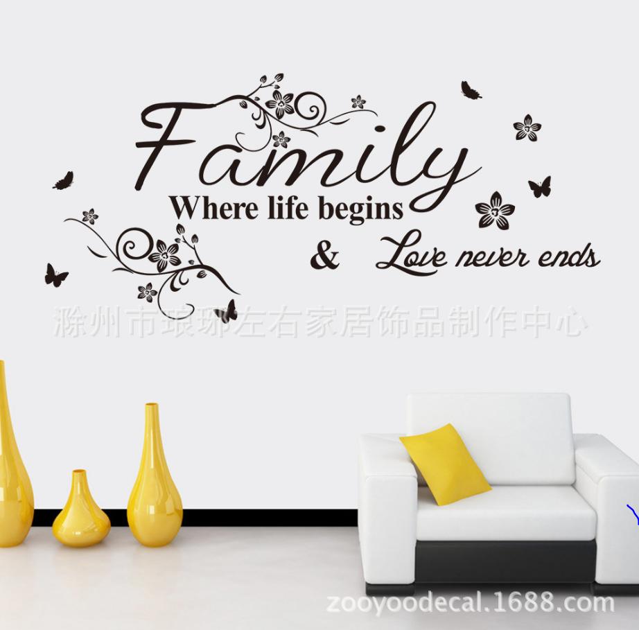 Decal dán tường Family 2 - ZY8237-2857