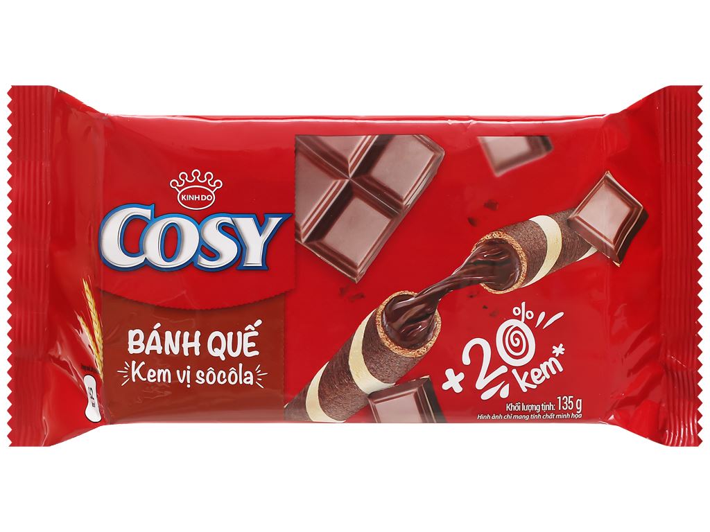 BÁNH QUẾ COSY VỊ SOCOLA 132G