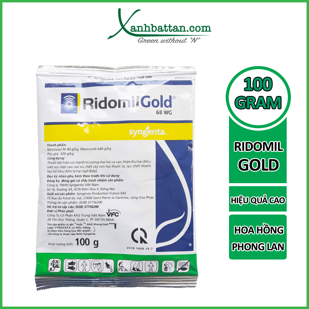 Chế phẩm Trừ Nấm Bệnh Cho Phong Lan Ridomil Gold 68 WG