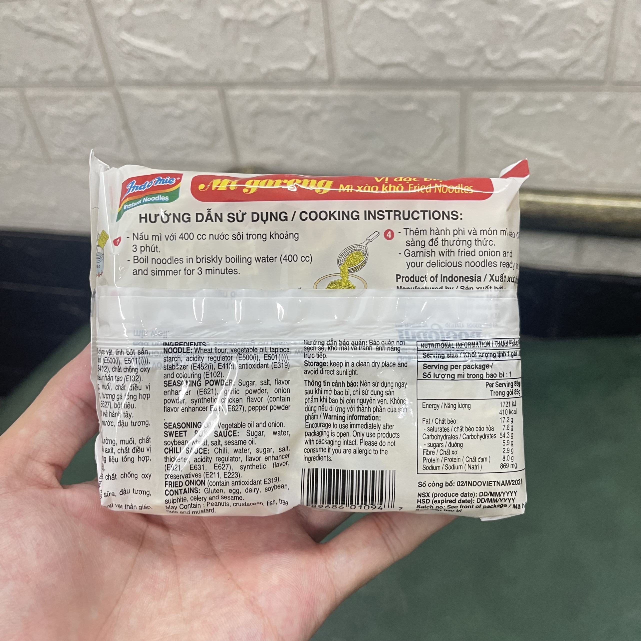 Combo 10 Gói Mì Trộn Indomie Vị Đặc Biệt 80g