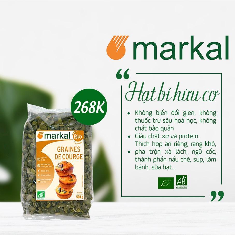 Hạt Bí Hữu Cơ Markal 500g - Leaf Organic HCM
