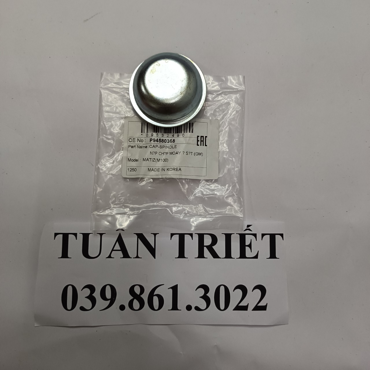 Nắp chụp moay ơ/ may ơ Matiz 2 - Phụ tùng Tuấn Triết