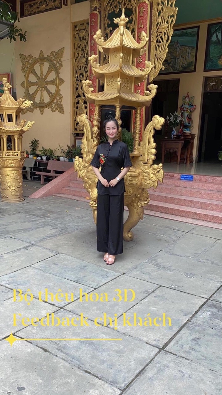 Bộ phật tử đi chùa chất siêu đẹp