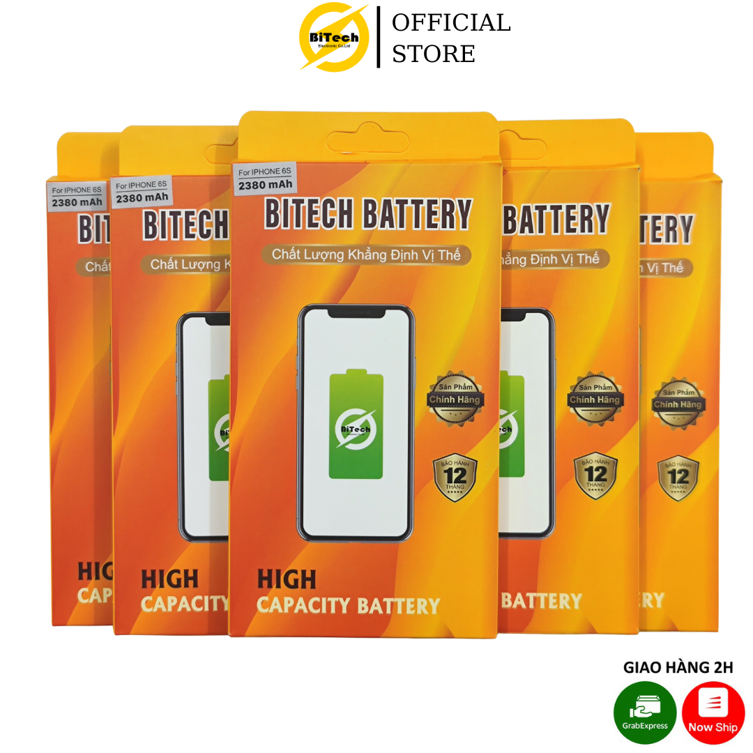 Pin điện thoại dung lượng cao BITECH BT-6S ( dung lượng 2380 mAh )(Tặng bộ vít mở + Seal dán pin)