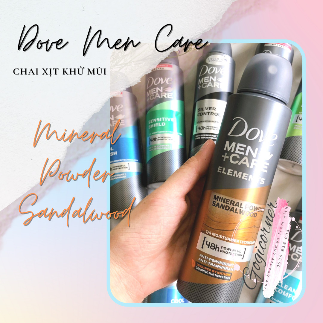 XỊT KHỬ MÙI NAM DOVE MEN CARE 150ML