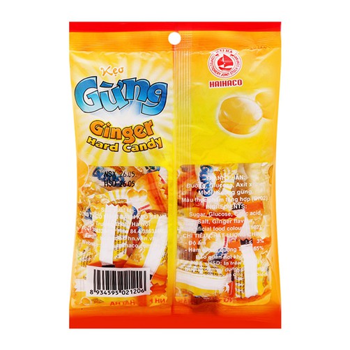 Kẹo gừng cứng hải hà gói