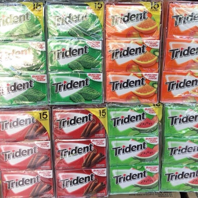 [Vĩ 14 tép] Kẹo singum Trident nhập khẩu Mỹ - Date tháng 3/2023