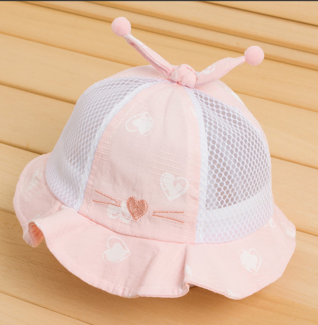 Nón Mũ lưới mèo cho bé 6 đến 24 tháng-M14