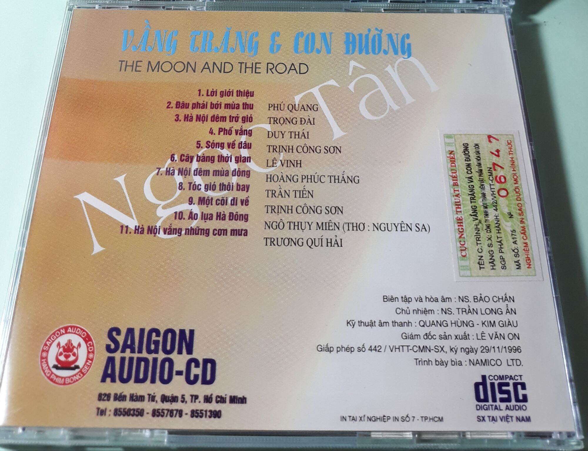 CD NGỌC TÂN 1 - VẦNG TRĂNG VÀ CON ĐƯỜNG