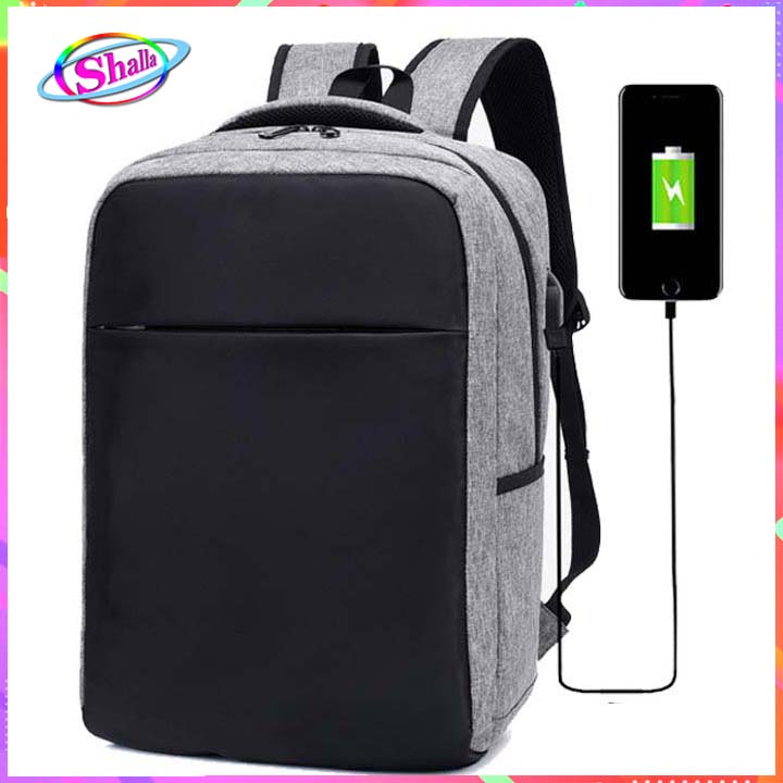 Balo Nam nữ laptop siêu nhẹ có cổng sạt USB Rolexx FR3 Shalla
