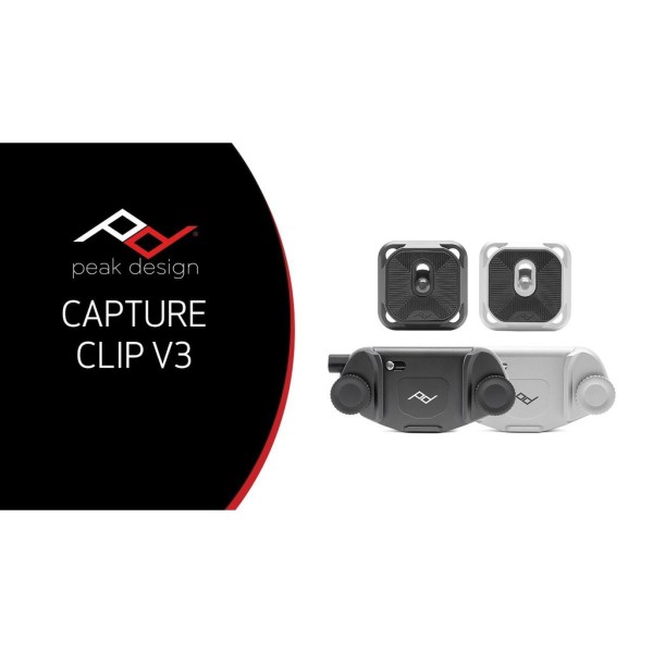 Peak Design Capture Camera Clip v3 (Đen/ Bạc)