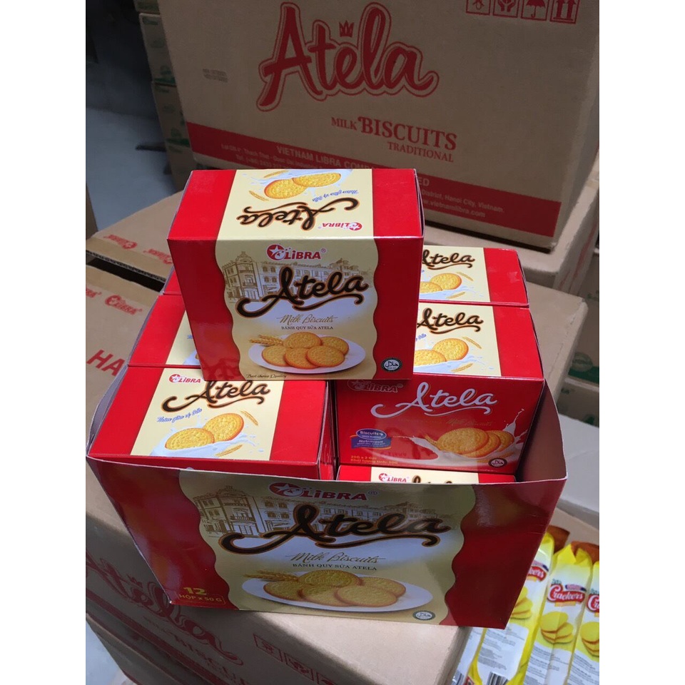 Bánh Quy Giòn Atela Libra Cracker Hộp Giấy 150Gr