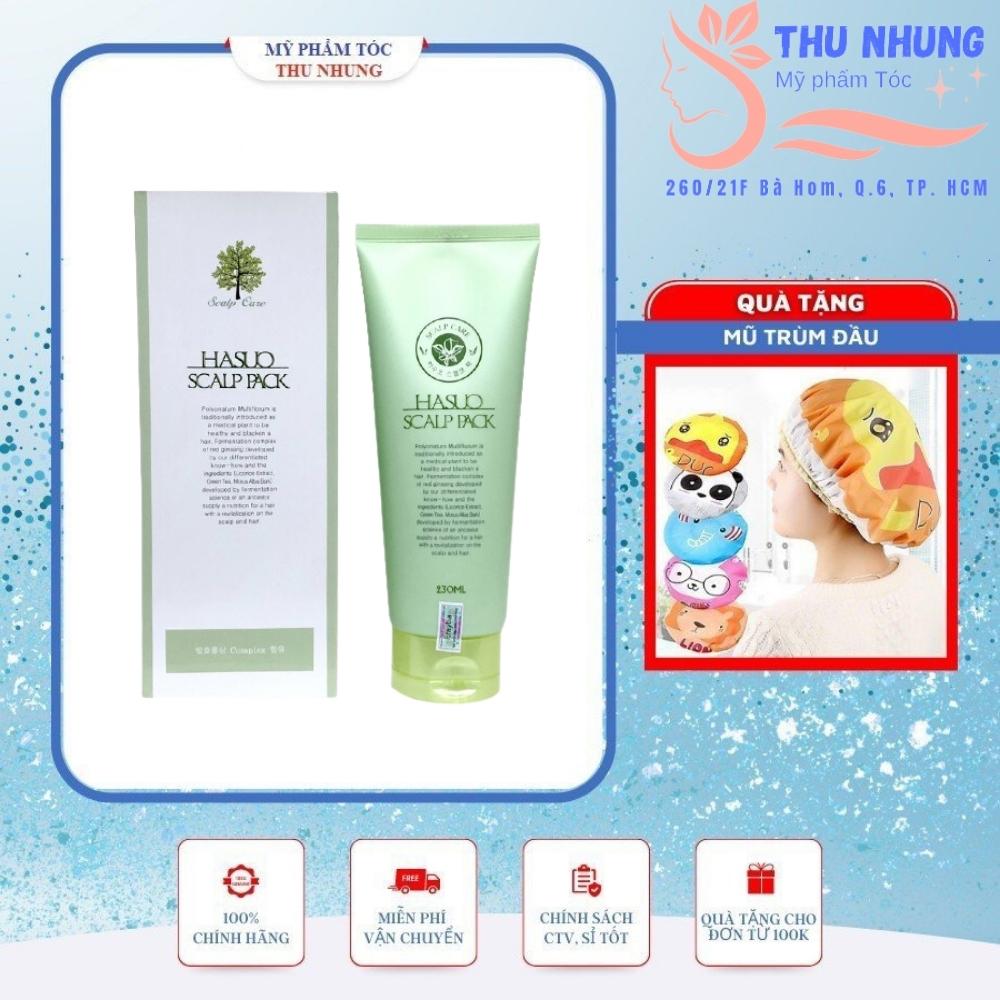[+Tặng mũ trùm][HCM]Kem xả dưỡng chất ngăn rụng và kích thích mọc tóc HASUO Scalp Pack 230ml