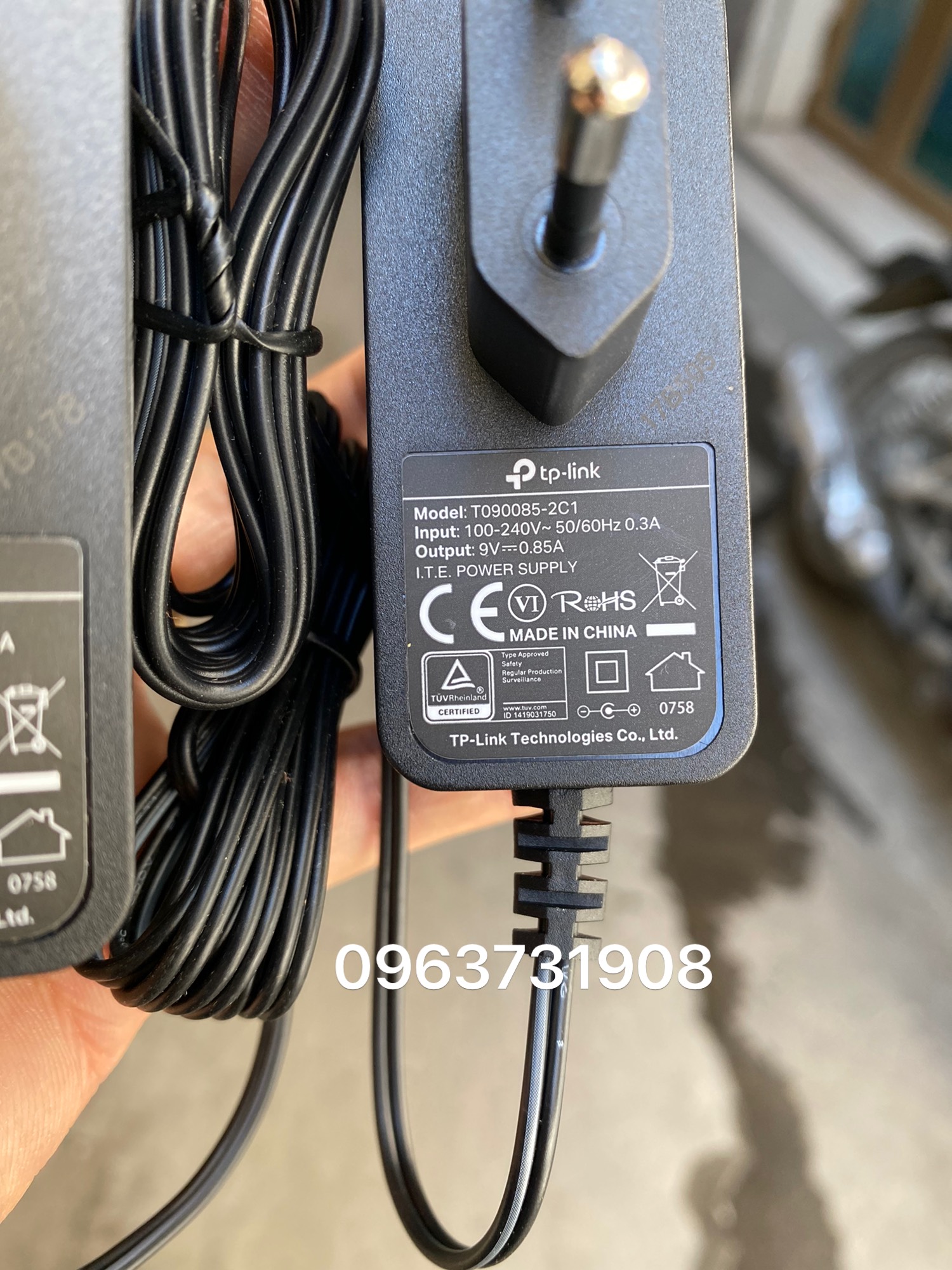 Adapter nguồn wifi Tplink 9V-0.85A hàng cao cấp