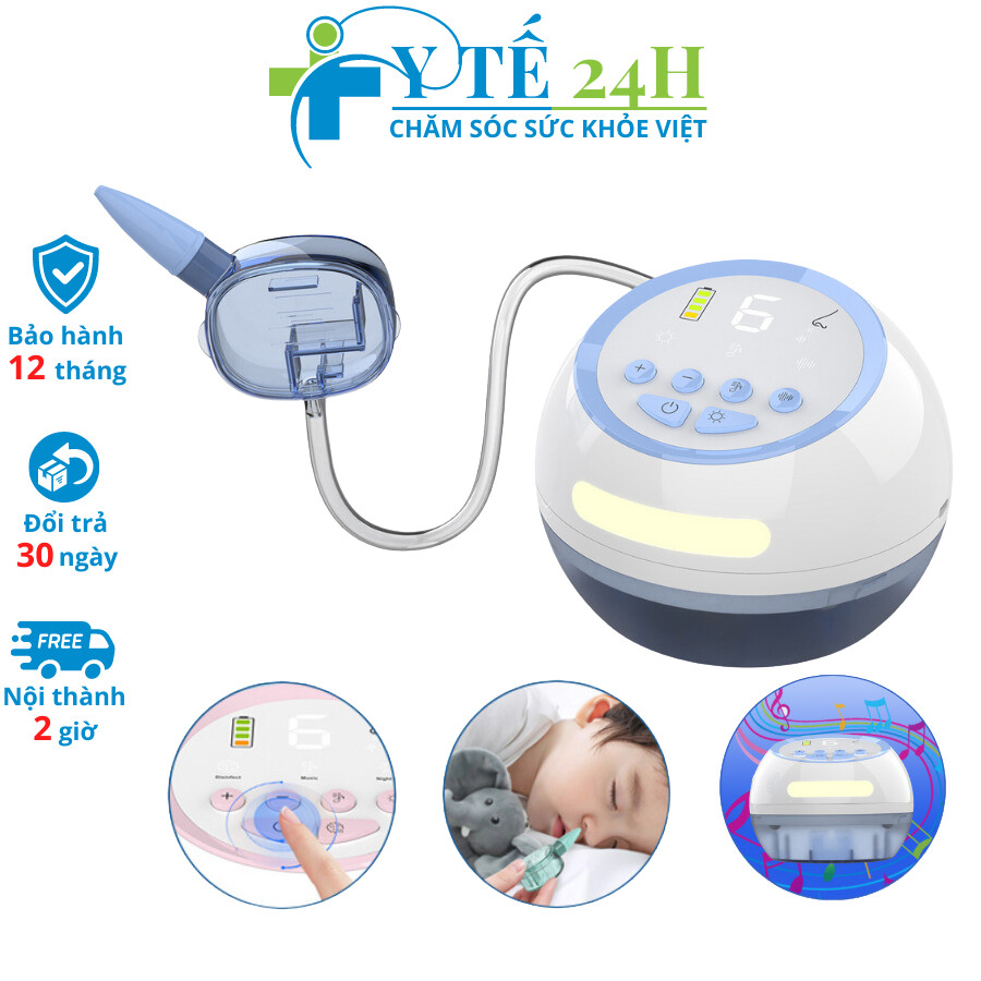 Máy hút mũi cho bé beame t10, máy hút dịch nhờn mũi 6 cấp độ hút và phát nhạc cho bé