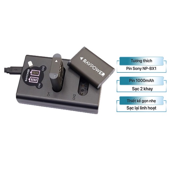 Pin Sạc Ravpower NP-BX1
