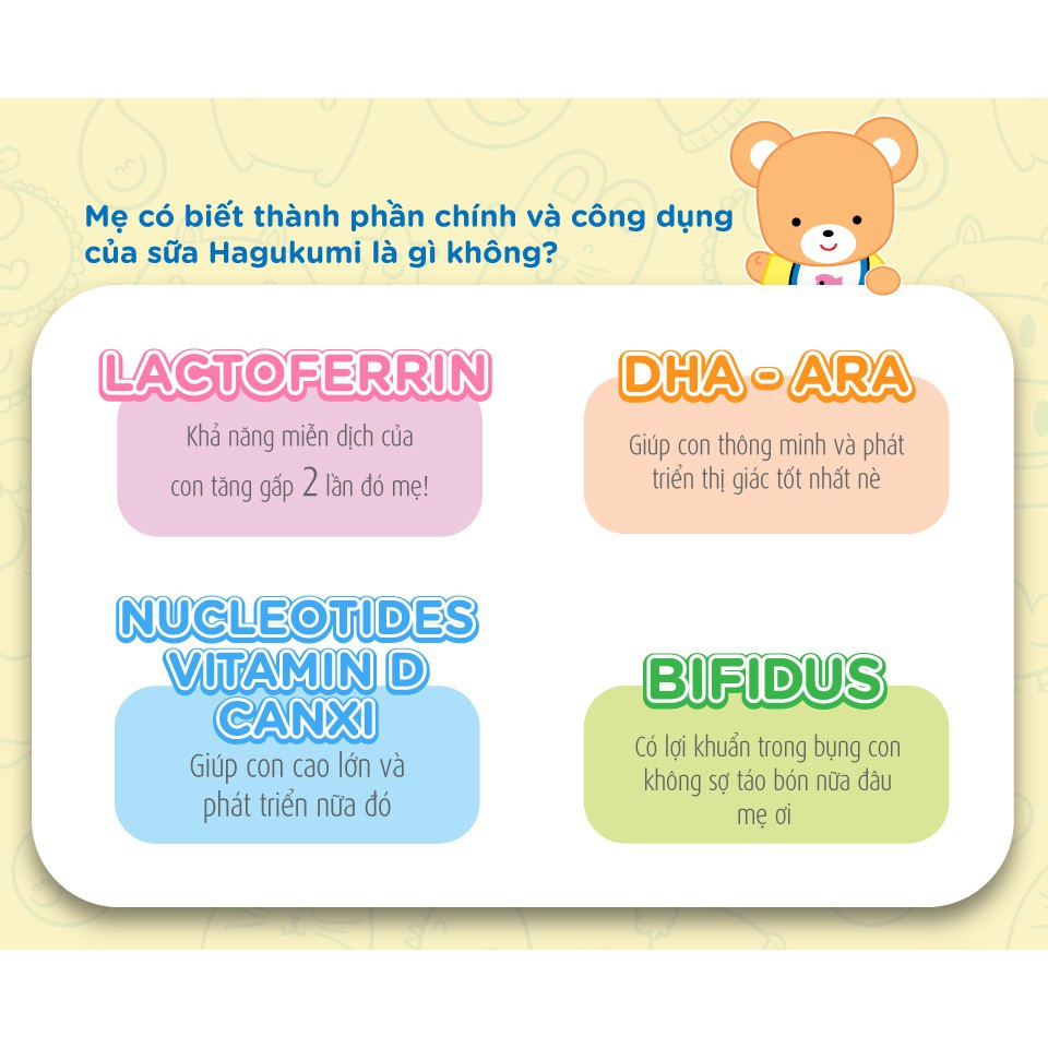 Sữa Morinaga Số 1 (Hagukumi) 850g