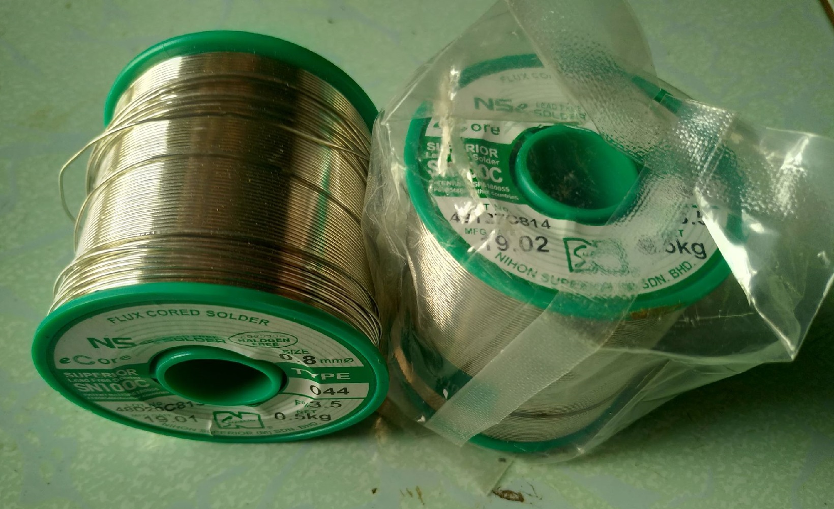Cuộn thiếc hàn không chì mối hàn bóng 500g