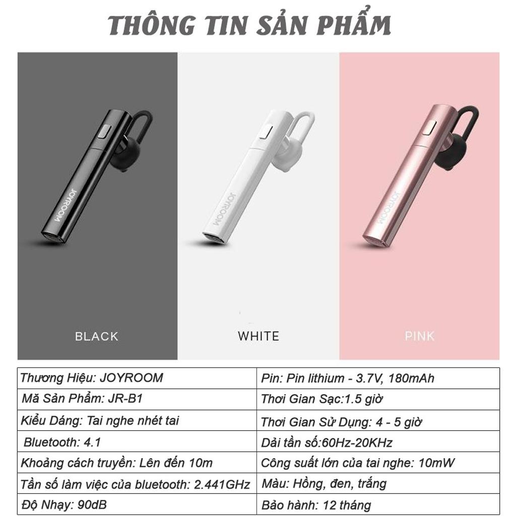 Tai Nghe Bluetooth Không Dây Joyroom B1 Hàng Cao Cấp