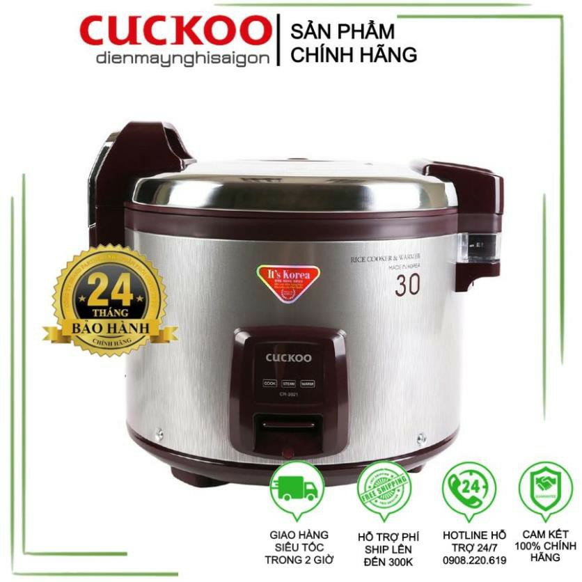 [FREESHIP MAX] [HCM][Trả góp 0%]Nồi cơm điện Cuckoo CR3021 (5.4 L)