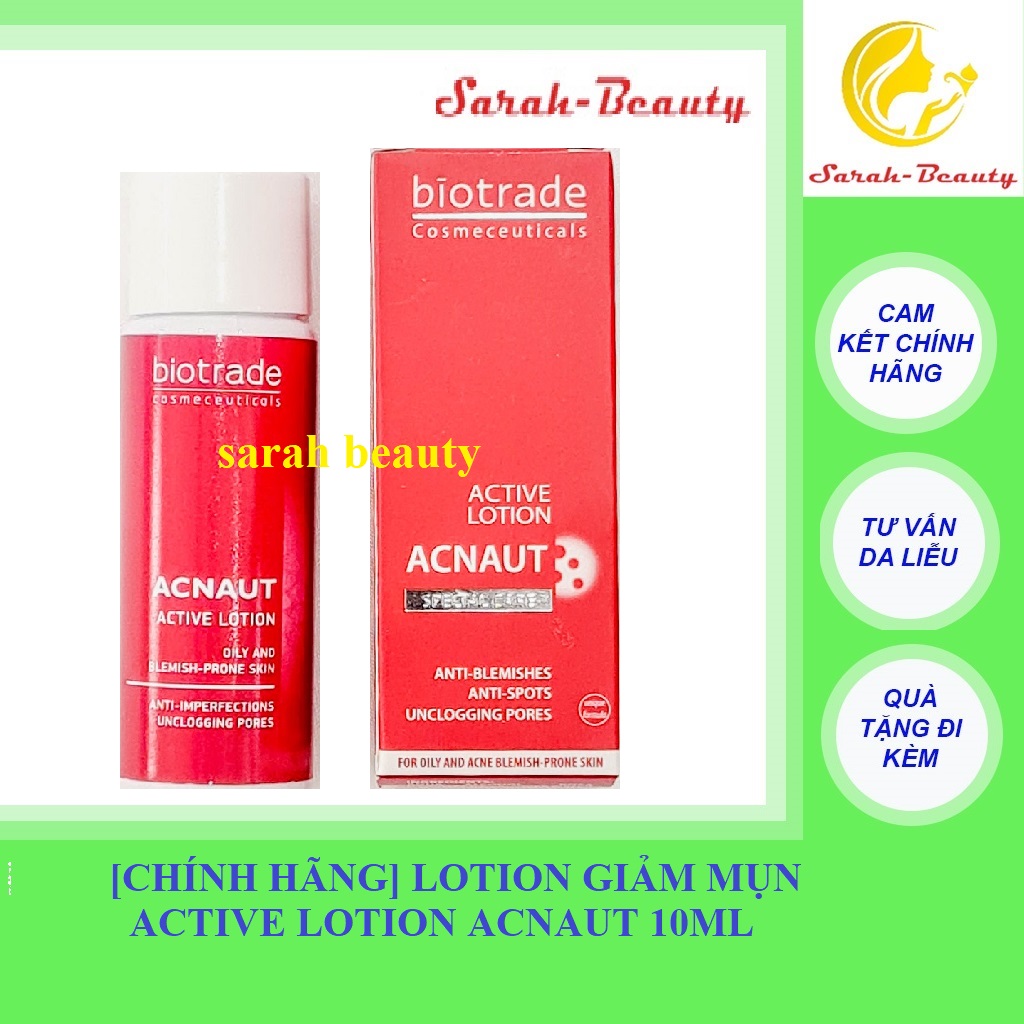 [CHÍNH HÃNG] Lotion giảm mụn Active Lotion Acnaut 10ml - Biotrade Acne Ou