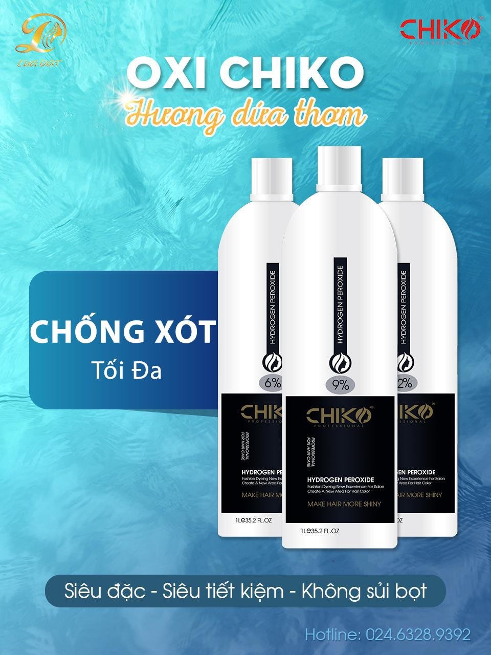 (CHÍNH HÃNG) Oxi nhuộm (trợ nhuộm) CHIKO- hương dứa