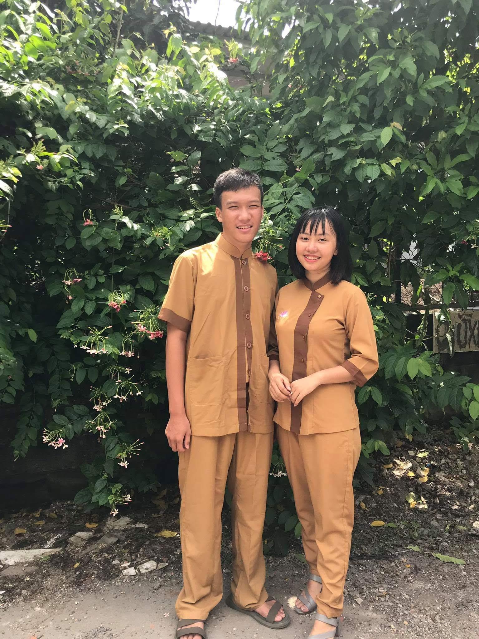 [HCM]Đồ lam đi chùa nữ  Mẫu Lãnh Tụ Phối