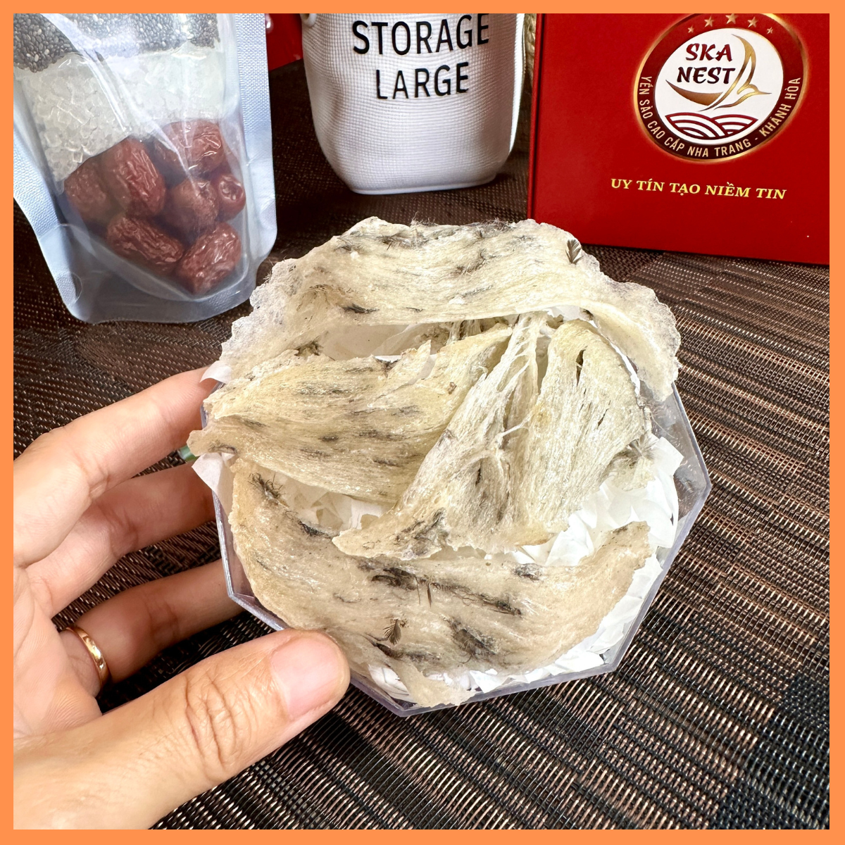 20gr Tổ yến thô nguyên chất - Yến sào thô vỡ cạnh, bể nhẹ - Tặng kèm nguyên liệu chưng yến