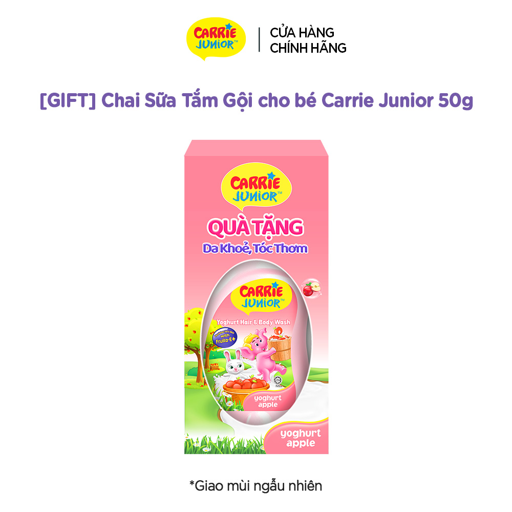 [GIFT] Chai Sữa Tắm Gội cho bé Carrie Junior 50g (Giao mùi ngẫu nhiên)