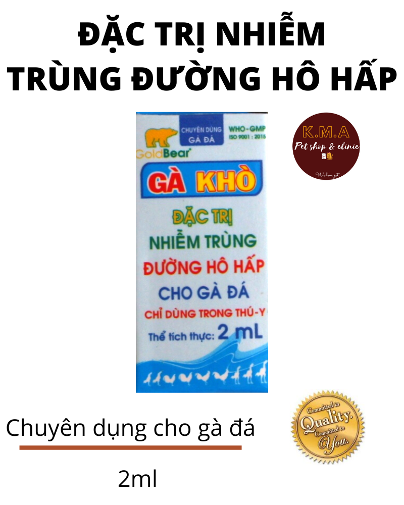 DUNG DỊCH ĐẶC TRỊ KHÒ KHÈ CHO GÀ ĐÁ - TẶNG KÈM 01 ỐNG TIÊM 3ML