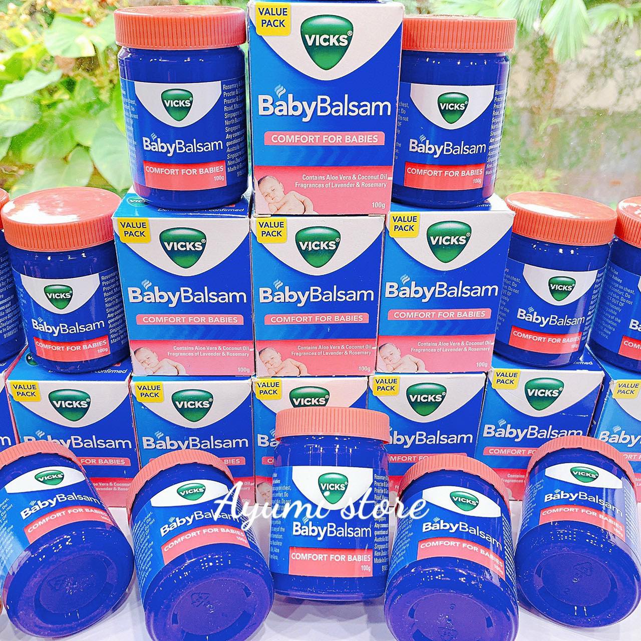 Dầu ấm ngực Vicks Baby Balsam 100g