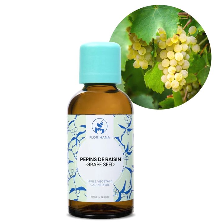Tinh dầu nền hạt nho hữu cơ Florihana Grape Seed 50ml