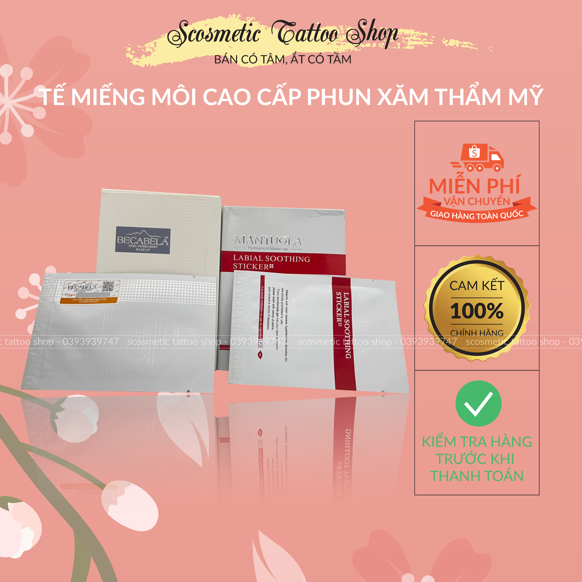Miếng trợ Môi Becabela( hàng chuẩn)