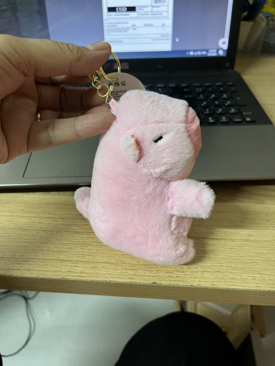 Móc Khoá Capybara Đuôi Xoay Cute 15cm