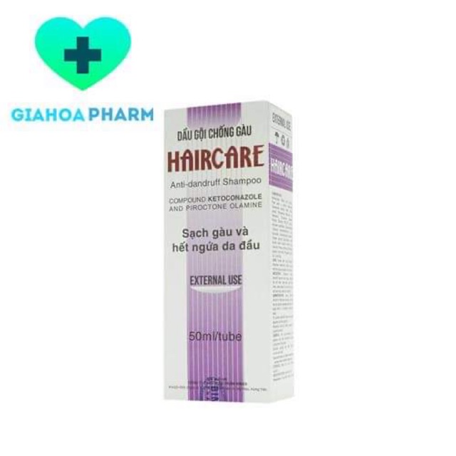 [HCM]Dầu gội chống gàu Haircare hộp 1 chai 50ml