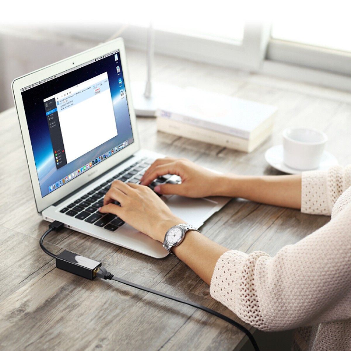 Bộ chuyển đổi USB 3.0 ra LAN Ugreen 20256 tốc độ 10/100/1000Mbps