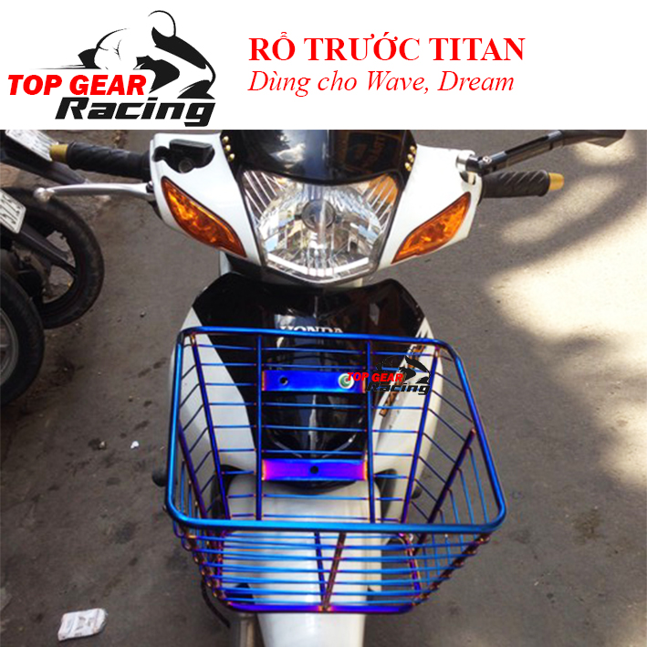 Rổ (Giỏ) Trước Inox, Titan Cho Wave, Dream 