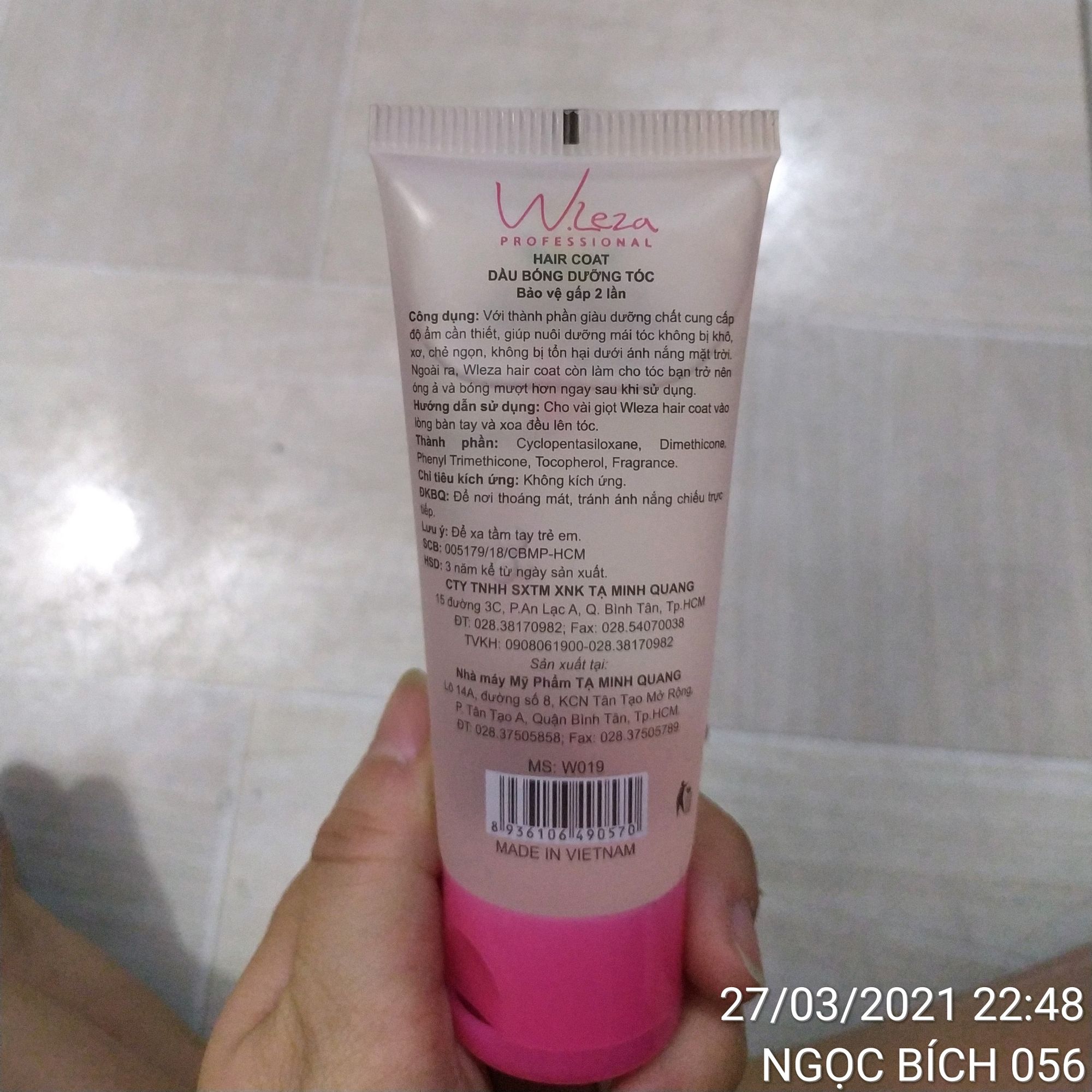 DẦU BÓNG TÓC NỮ HAIR COAST ( 70ml ) DƯỠNG TÓC WLEZA
