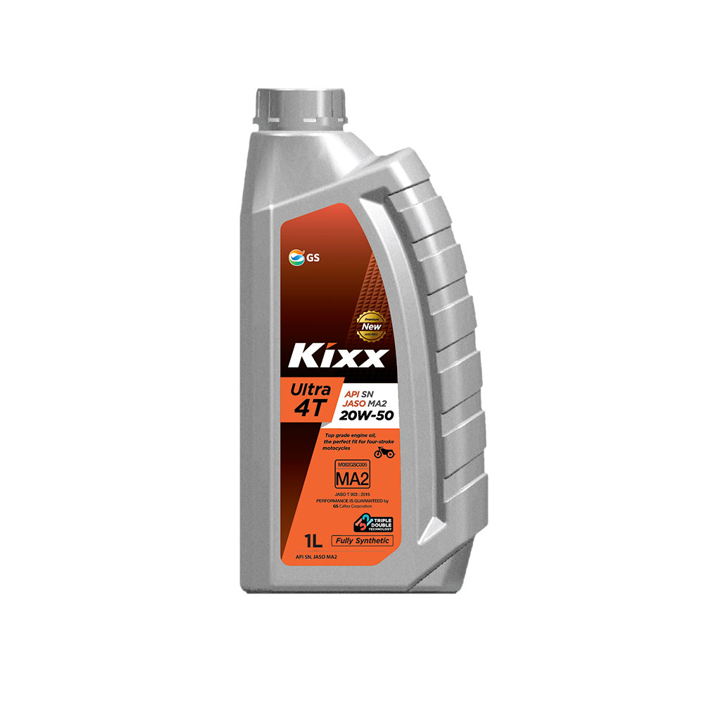 Kixx ultra 4t api sn jaso ma2 sae 10w40/ 20w50 nhớt xe máy 4 thì 1l
