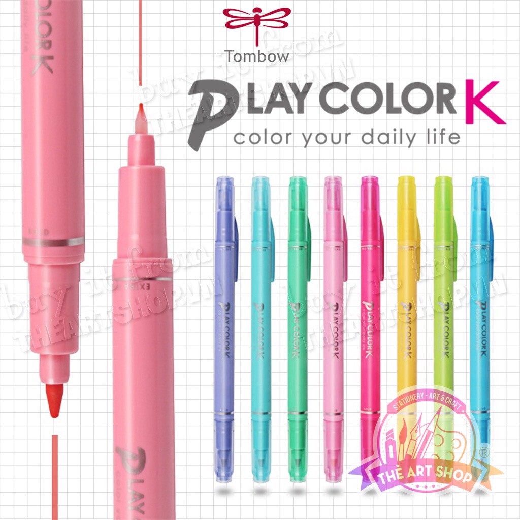 Bút marker gốc nước 2 đầu tombow playcolor k