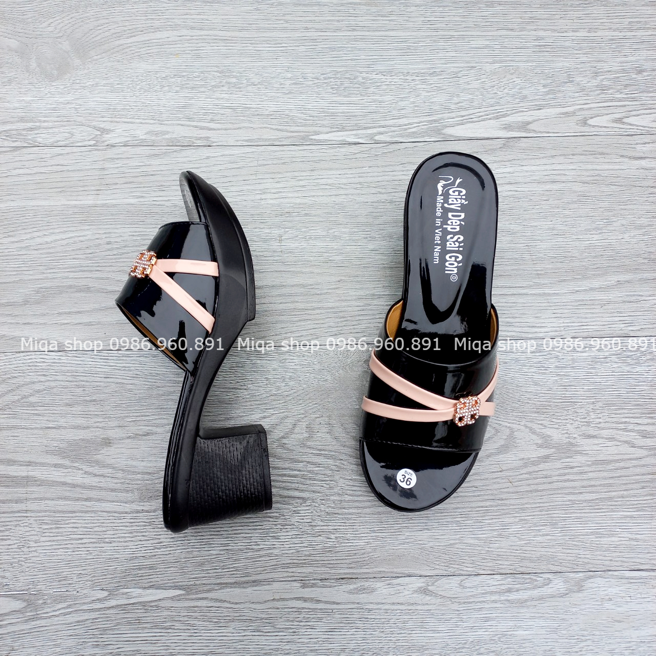 (Size 36-41) Dép 5p quai ngang cho mẹ cho bà