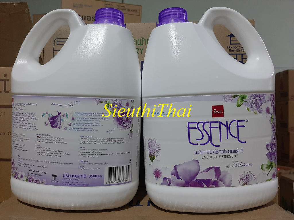 (Hàng Xịn) Nước giặt đậm đặc Essence màu TÍM 3500 ml- Hàng Thái Lan