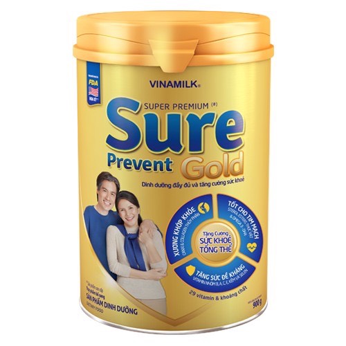Sữa bột Sure Prevent Gold 900g