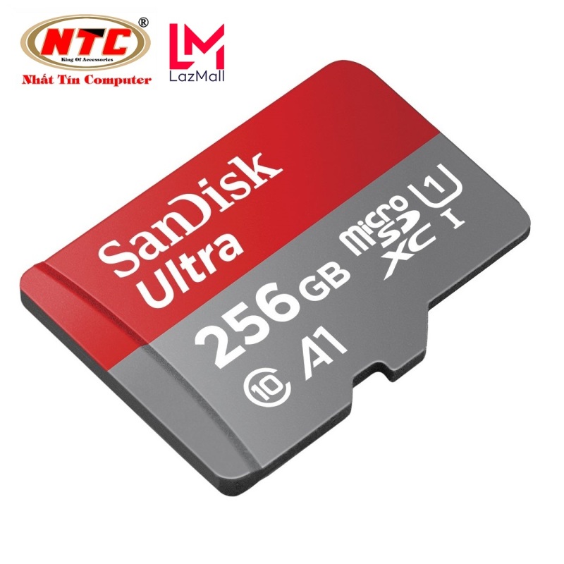 Thẻ nhớ MicroSDXC SanDisk Ultra A1 256GB Class 10 U1 100MB/s box Anh - No Adapter (Đỏ) - Nhat Tin Certified Store
