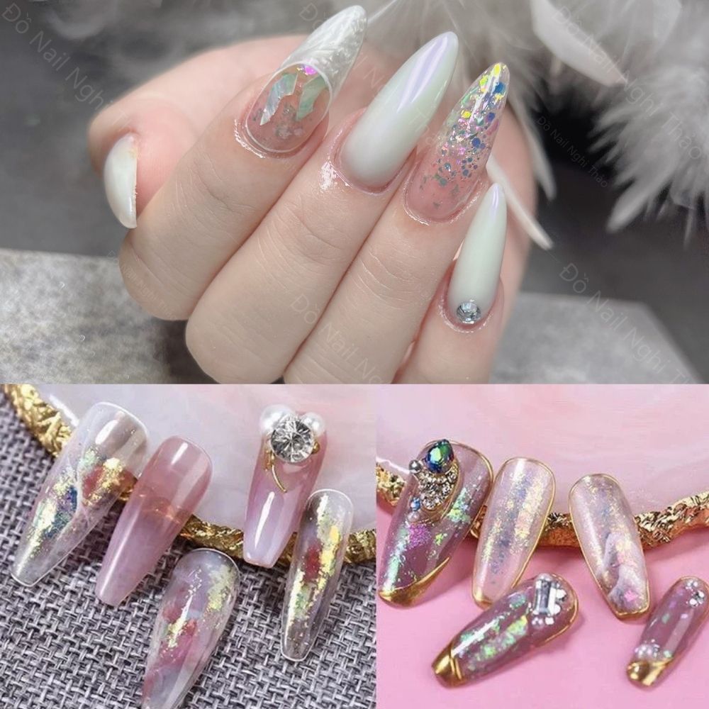 Nhũ rắc khổng tước 6 màu