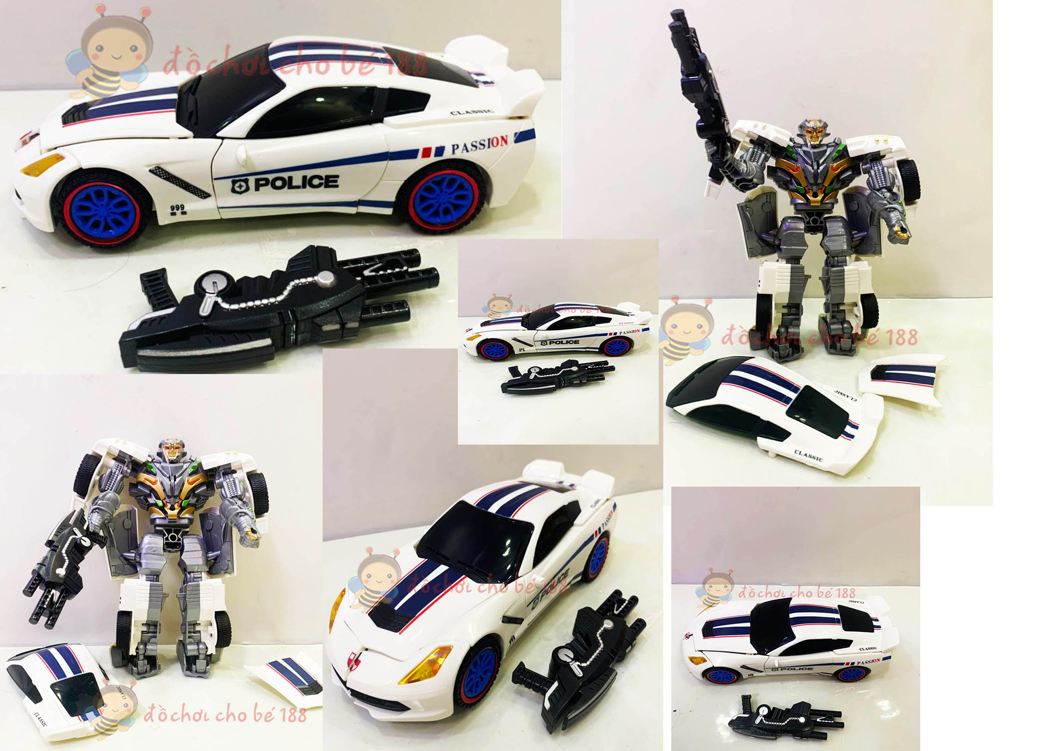 Đồ chơi robot lắp ráp biến hình siêu xe
