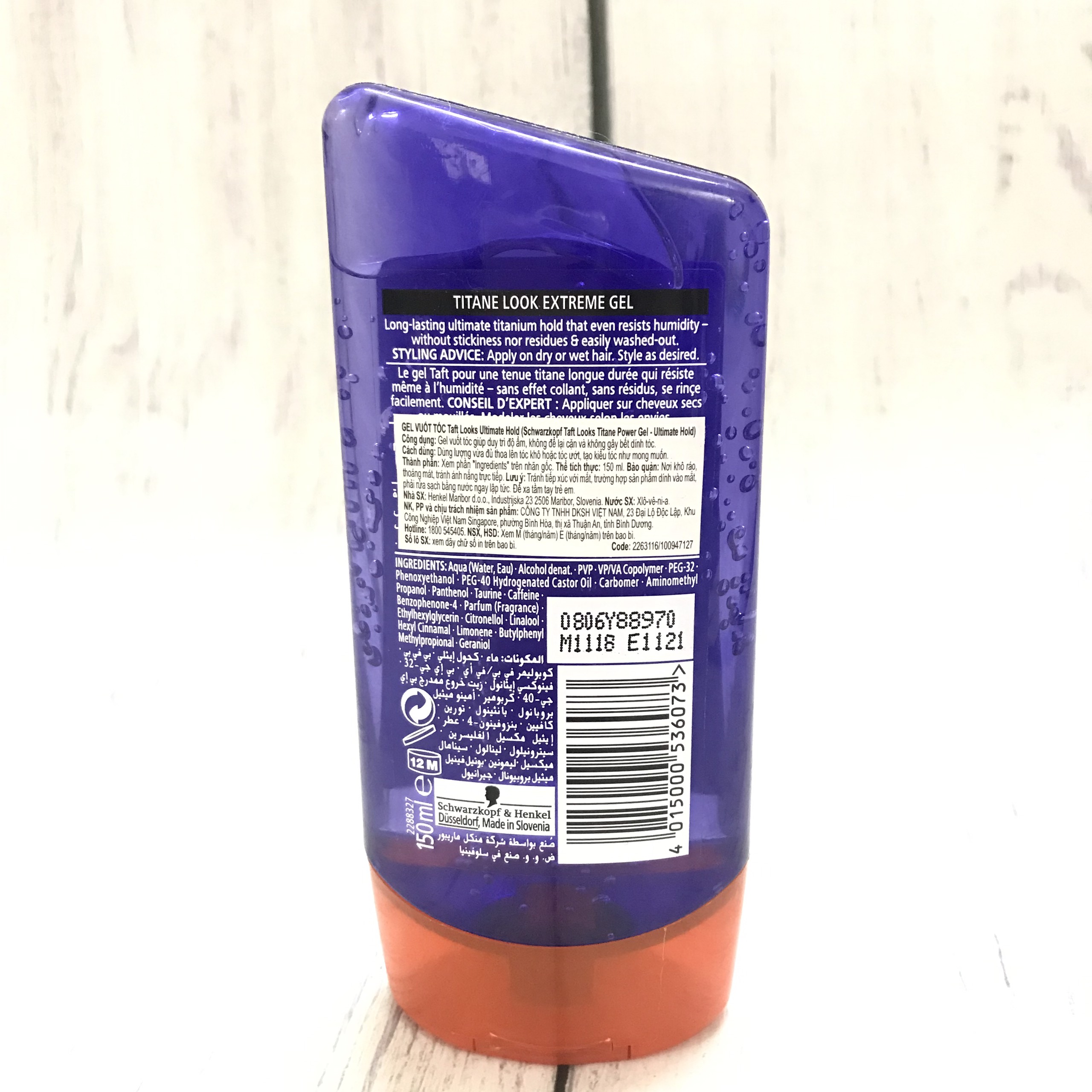 Gel Vuốt Tóc Taft Looks Ultimate Hold 150ml