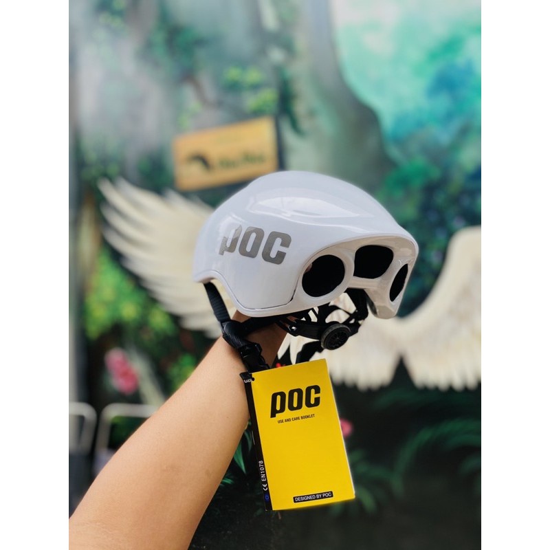 Mũ bảo hiểm thể thao Poc Evo màu trắng